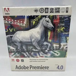 Adobe Premiere Version 4.0 Apple Macintosh Full Retail Box Sealed New Old Stock - Picture 1 of 4