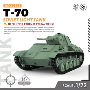 SSMODEL 605 V1.9 1/72 25mm Military Model Kit Soviet T-70 Light Tank WOT WWII