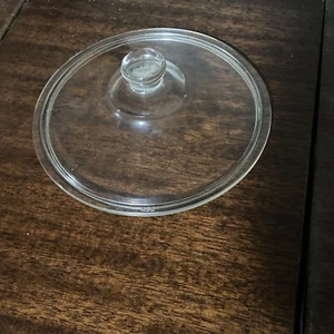 Pyrex Round Clear Glass 406 Corning Ware Replacement Lid Only 7 1/2” - Picture 1 of 1