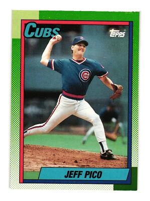 1990 Topps #613 Jeff Pico Chicago Cubs - Image 1 of 2