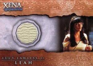 Lucy Lawless Rittenhouse XENA Beauty Brawn C8 Costume Card Leah  Worn Mem Relic