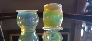 Hecho a mano plata ahumado iridiscente whisky vino copa de café arte - Imagen 1 de 4