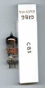 6186 / CBS /  VALVULA (ELECTRONIC TUBE) LOTE DE 2 VALVULAS - Imagen 1 de 1
