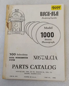 ROCK-OLA MODEL 1000 Jukebox PARTS CATALOG #9077 - Picture 1 of 1