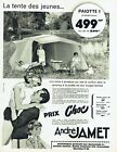 Publicit&#233; Advertising 089  1963  la tente des jeunes Andr&#233; Jamet paiotte 1