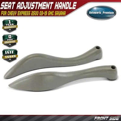 Manija de ajuste del asiento delantero 2 piezas para Chevy Express 2500 03-19 GMC Savana 1500 Foto 1 de 4