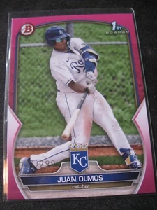 JUAN OLMOS 2023 Bowman Prospects FUCHSIA #BP-136 KANSAS CITY ROYALS 111/299 - Picture 1 of 3