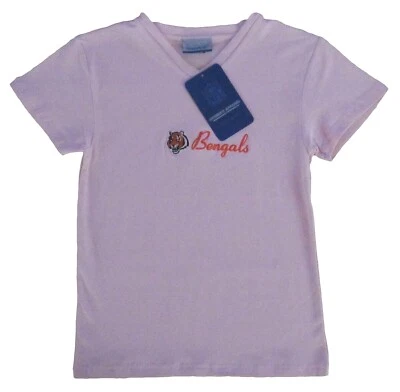 Cincinnati Bengals Women's NFL S/S Shirt - Slim Junior Fit - New W/Tags - Pink - Image 1 of 2