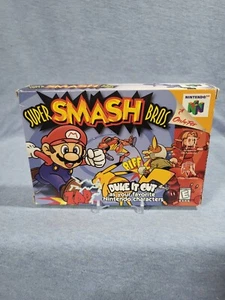 Super Smash Bros (Nintendo 64 N64) Complete In Box CIB - Picture 1 of 17