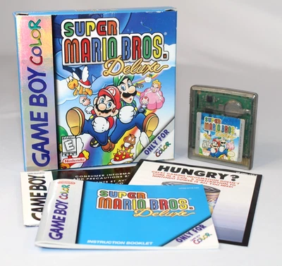 Super Mario Bros. Deluxe GBC completo na caixa ótimo estado! Caixa de papel alumínio RARA! BOM! - Imagem 1 de 4