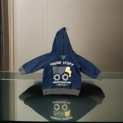 Sudadera con Capucha Niños Headquarters Niños Talla 18 Meses Azul Construcción Crew Usada Foto 1 de 4