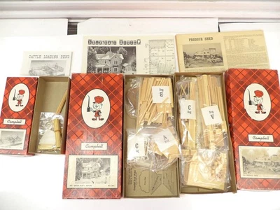 Campbell HO Gran Ma's House, Produce Shed + Cattle Pens Building kits,, (lot sb) - Image 1 of 3
