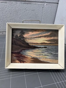 VINTAGE ART ARTWORK PAINTING EREHWON POINT COWES PHILLIP ISLAND BEACH VIC 1963 - Picture 1 of 3