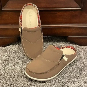 Spenco Orthotic Siesta Cuero Tostado Deslizables Nuevo Sin Etiquetas Talla 7 Ancho - Imagen 1 de 10