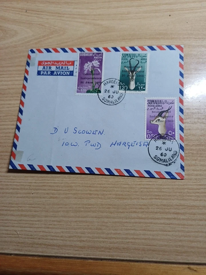 Somalia 1960 Indipendenza Serie Su Busta Primo Giorno Foto 1 de 4
