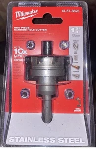 Milwaukee 49-57-8623 1-3/8" ONE-PIECE Carbide Hole Cutter - Picture 1 of 4