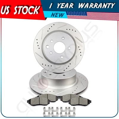 Rotores de freno traseros pastillas de cerámica para Infiniti EX35 G35 M45 para Nissan Máxima 370Z Foto 1 de 4