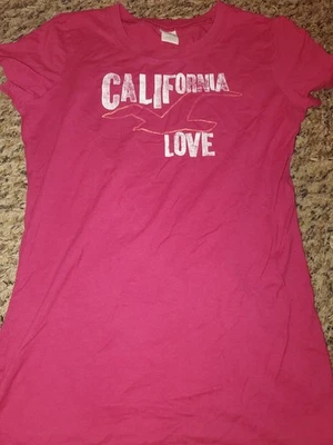 Camisa Hollister para mujer y2k talla mediana granate  Foto 1 de 3