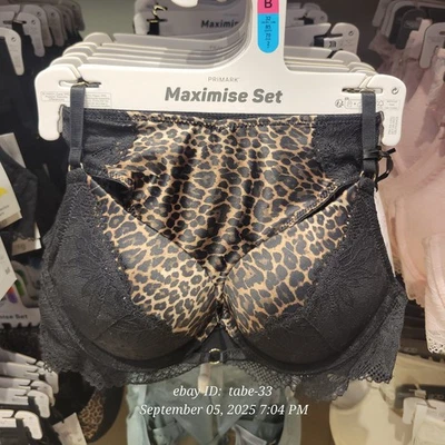 Primark 2 размера больше повысить кружева максимизировать бюстгальтер стринги пуш-ап Knickers комплект мульти - Изображение 1 из 4