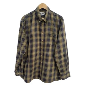Barbour Men's Tartan Plaid Shirt 2XL – Green Check – 100% Cotton–Regular Fit #C9 - Picture 1 of 10