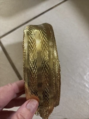 Wired Ribbon Gold Variety Pack And Opened Packs - Image 1 of 4