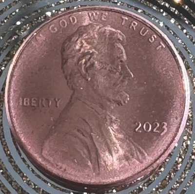 2023 Lincoln Shield IBERTY Error Missing Letter L  RD BU - Image 1 of 4