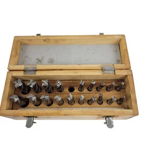 End Mill Set 19 pcs 3/16'' - 3/4'' HSS - Picture 1 of 20