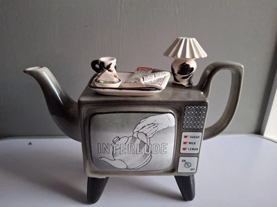 Tv Teapot South West Paul Cardew Design 1989 Television - Interlude -uncommon - Image 1 of 4