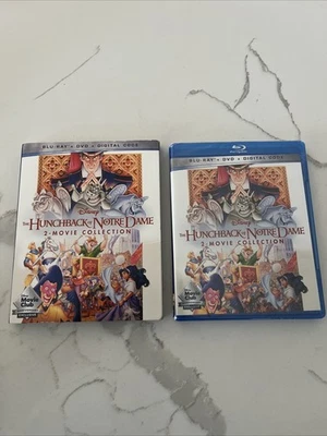 Disney's Hunchback of Notre Dame 1 & 2 Blu-ray +DVD + Digital w/Slipcover SEALED - Image 1 of 4