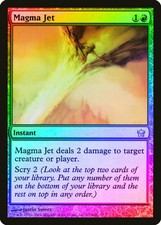 Magma Jet FOIL Fifth Dawn HEAVILY PLD Red Uncommon MAGIC GATHERING CARD ABUGames