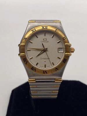OMEGA CONSTELLATION 1312.30 18K YG 33mm STAINLESS STEEL QUARTZ WATCH. - Image 1 of 4