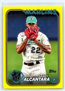 2024 Topps Series 2 #636 Sandy Alcantara Yellow - Picture 1 of 2