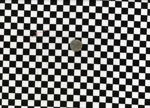 Remnant of Fabric 9X21 for Crafts, Quilting, Black & White Checks - Picture 1 of 1