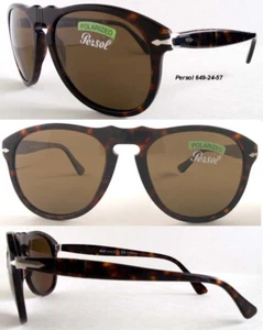 NEW AUTHENTIC PERSOL 649 24 57 RARE LARGE SIZE 58mm TORTOISE OPO0649 58-20-150 - Picture 1 of 17