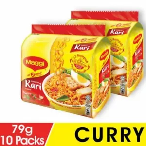 Maggi Nestlé Malaysia 2 minuti tagliatelle al curry istantaneo 10 confezioni x 79 g - Foto 1 di 1