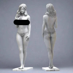 1/24 75mm 3D Print Model Kit Modern Nudes Beautiful Girl Woman Unpainted - Picture 1 of 3