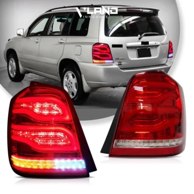 Luz trasera LED VLAND para Toyota Highlander 1ª generación (XU20) 2001-2007 lámpara trasera roja Foto 1 de 4