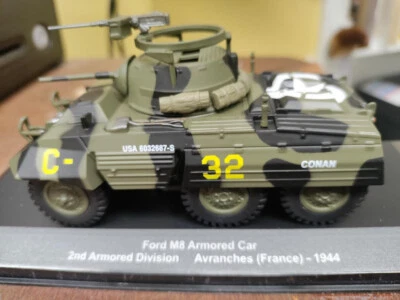 Ixo Eaglemoss Ford M8 Armored Car 2nd AD Avranches France 1944 1/43 - Image 1 of 3