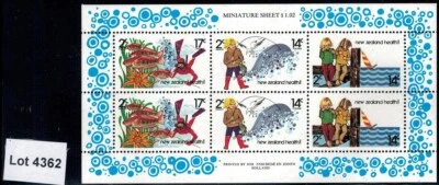 Lot 4362 - New Zealand - 1980 Health mint never hinged Miniature Sheet — 第 1/3 张图片
