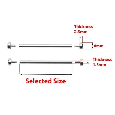 TUBO DE SUBSTITUIÇÃO CONSTERNADO E PINO DE PARAFUSO PARA PULSEIRA DE RELÓGIO INVICTA - Imagem 1 de 4