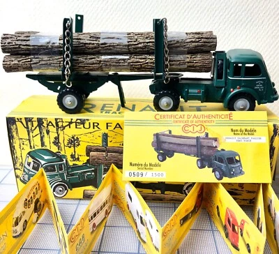 PORTADOR DE TRONCOS TRACTEUR FARDIER PAPETERIES RENAULT CIJ C37301 3/73/01 RARO DE COLECCIÓN  Foto 1 de 4