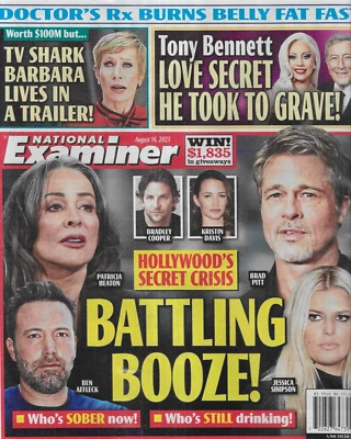 National Examiner Stars Battling Alcohol Tony Bennett Barbara Corcoran 2023 - Image 1 of 4