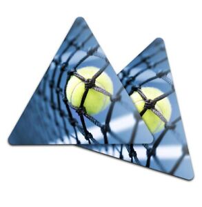 2x Triangle Coaster - Tennis Ball Sports Net #2359