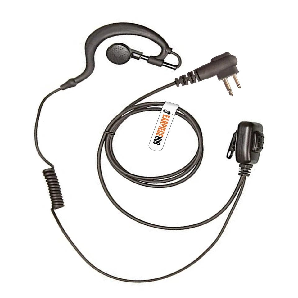 MOTOROLA G-SHAPE EARPIECE WITH MIC & PTT FOR DP1400 GP300 CP040 P110 x 1 - Image 1 of 4