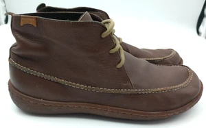 Botas Chukka CAMPER Para Hombre Talla 10 EE. UU. 43 EUR Cuero Marrón Con Cordones Hechas en Marruecos - Imagen 1 de 12