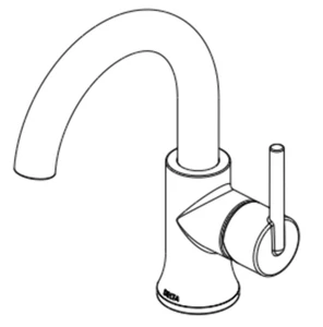 Delta 559HAR-CZ-DST Trinsic 1.2 GPM Single-Handle Bathroom Faucet, Champagne Bro - Picture 1 of 3
