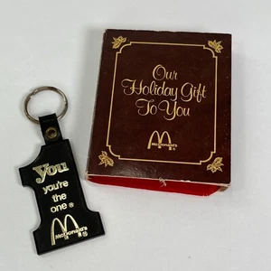 Vintage 1978 McDonald's Norman Rockwell's A Christmas Trio Ornamento + Portachiavi - Foto 1 di 6