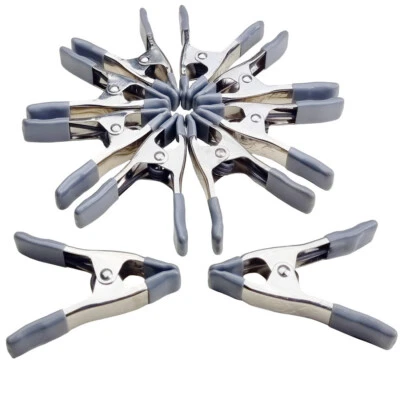 10x Leimzwingen Federzwingen 10cm Metall Klemmzwingen Federklemmen Leimklemmen