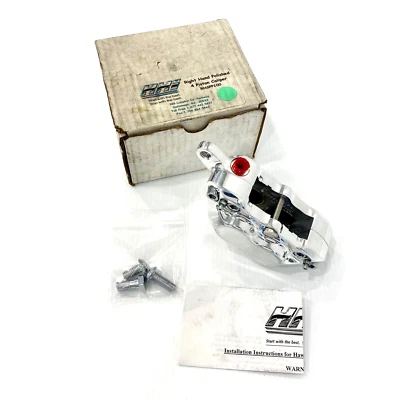 HHI Hawg Halters Right Front Chrome 4 Piston Brake Caliper 73-83 Harley Big Twin - Image 1 of 4