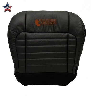 Ford F150 2001-2003 Harley Davidson lado del conductor parte inferior cuero cubierta de asiento negro Foto 1 de 4